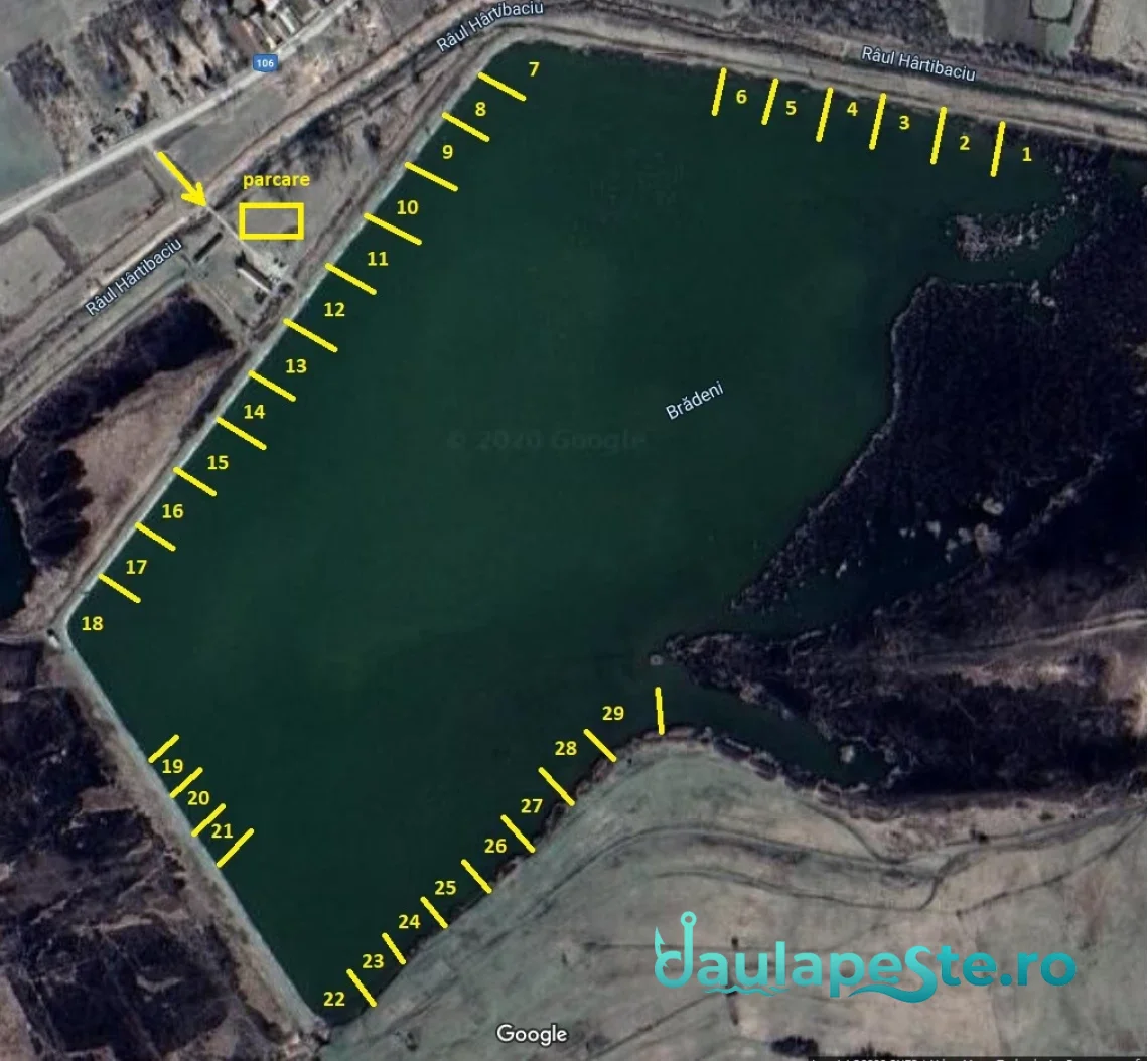 Harta standuri Lac BRADENI