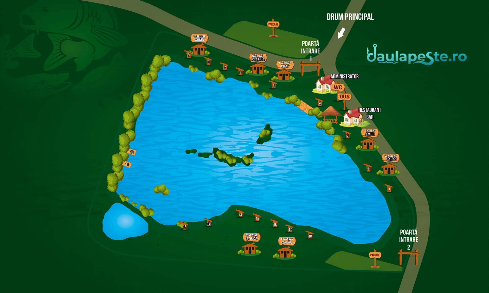 Harta standuri Lac TURULUNG