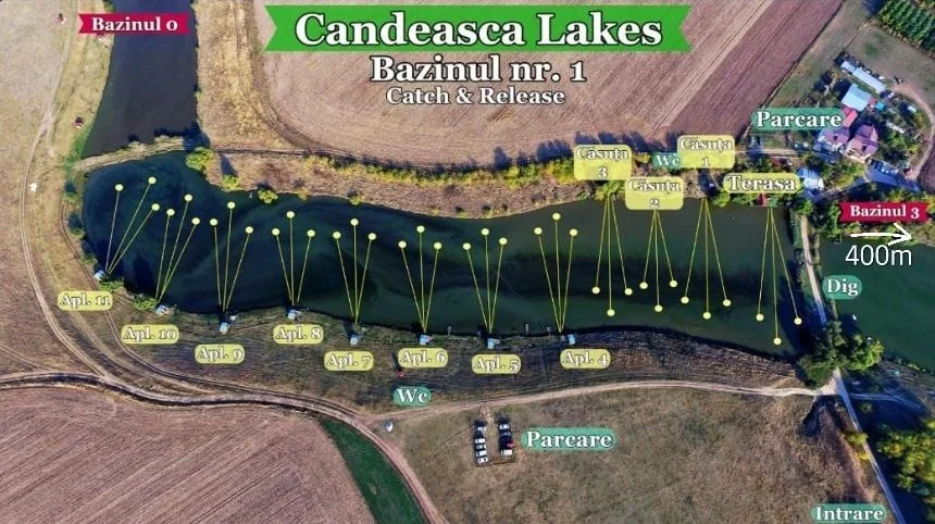 Harta standuri Candeasca Lakes