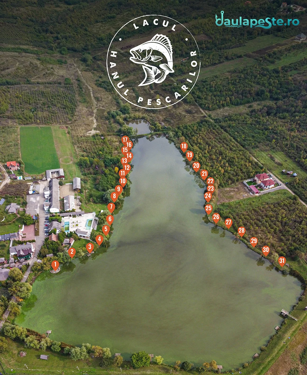 Harta standuri Lacul Hanul Pescarilor
