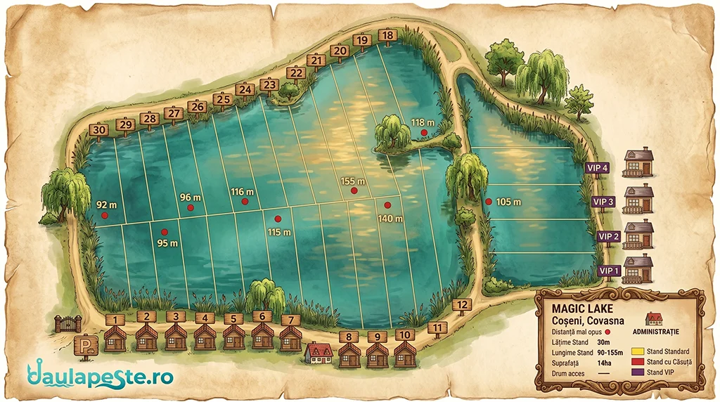 Harta standuri MAGIC LAKE
