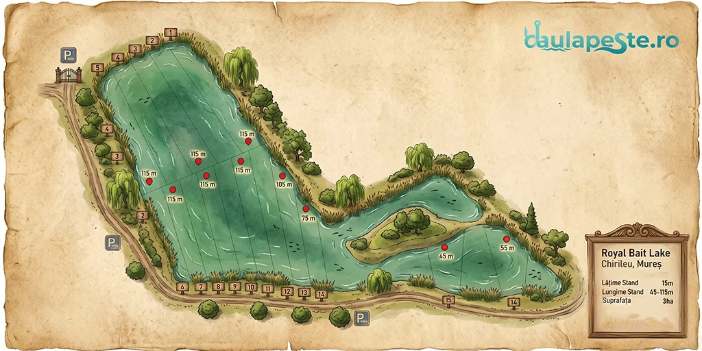 Harta standuri Royal Bait Lake