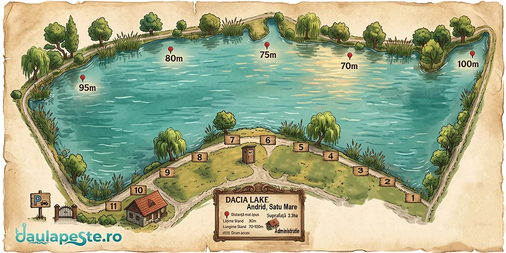 Harta standuri Dacia Lake Andrid