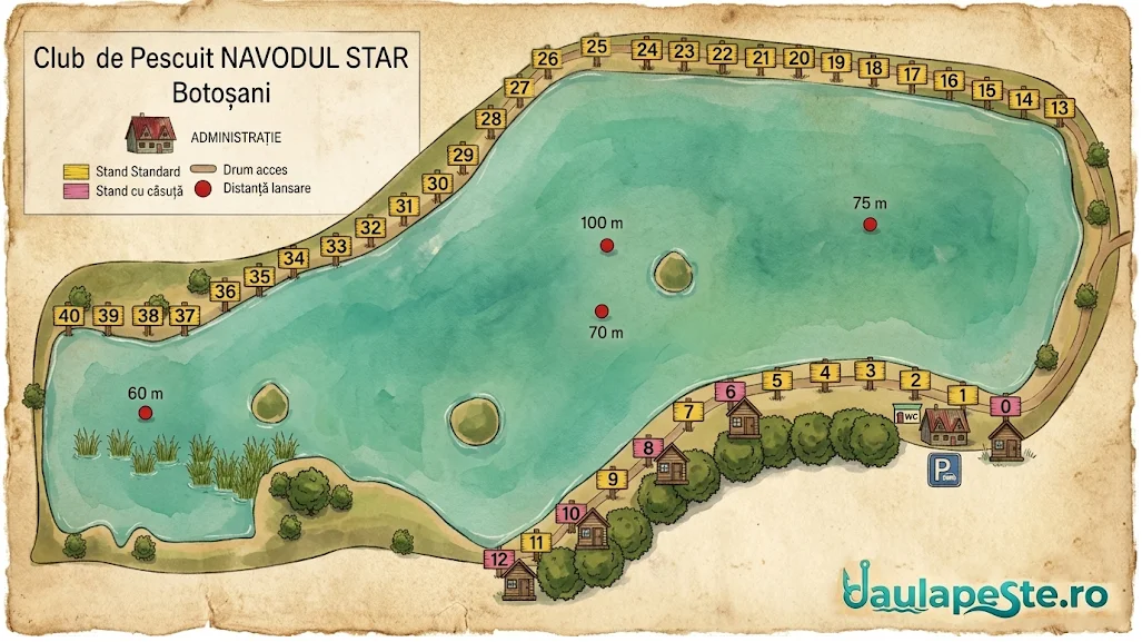 Harta standuri Club de pescuit sportiv NAVODUL STAR