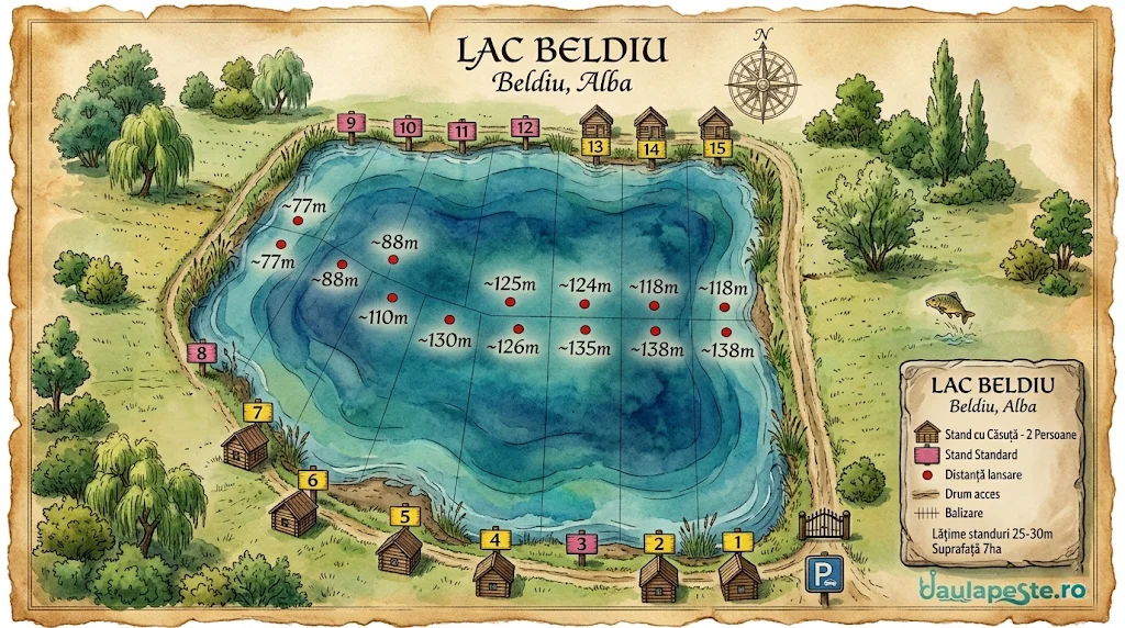Harta standuri Lac Beldiu