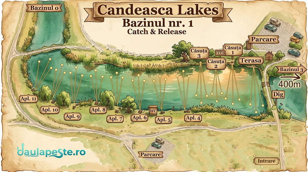 Harta standuri Candeasca Lakes