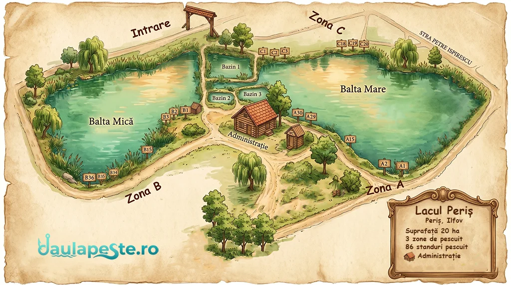 Harta standuri Lacul Peris