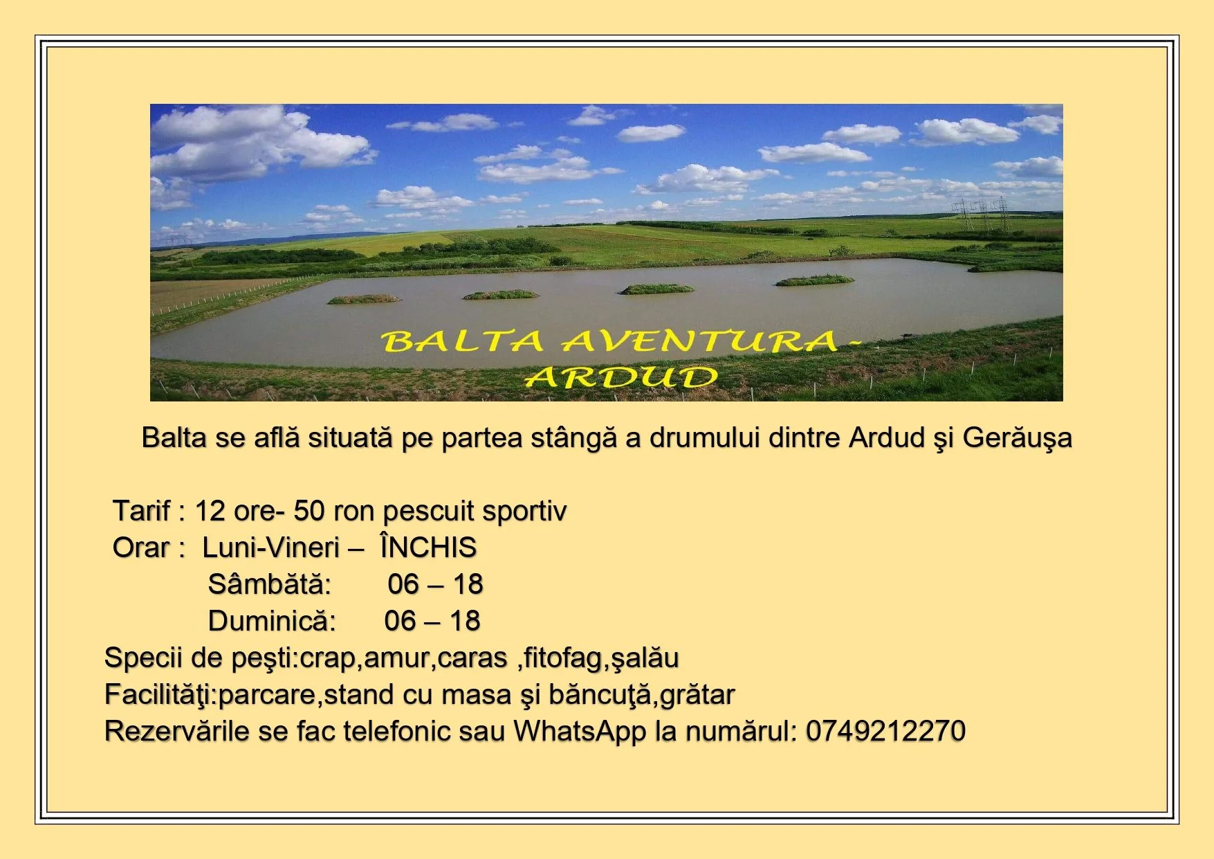Balta AVENTURA Ardud - fotografie 3